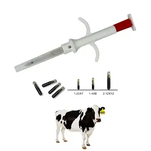 Puce d'implant injectable CMRFID Rfid BioGlass Tag pour bétail vache