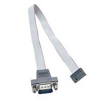Cable de Datos DB9 de 2.54 mm de Espaciado, Conexión Directa Cruzada a la Placa Base, Línea COM de 9 Pines, Puerto Serie RS232, Chasis Integrado, Deflector de PVC
