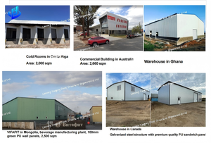 Bâtiment préfabriqué en structure métallique, assemblage <span class=keywords><strong>facile</strong></span>, étanche, solution moderne pour usine, atelier et entrepôt - Product Image 5