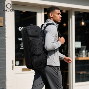 กระเป๋าเดินทาง <span class=keywords><strong>OZUKO</strong></span> 9834 รุ่นทันสมัยสำหรับผู้ชาย ความจุ 46 ลิตร กันน้ำ เหมาะสำหรับเล่นกีฬาและท่องเที่ยว มีช่องใส่ของหลายช่อง พร้อมช่องเก็บรองเท้า - Product Image 1