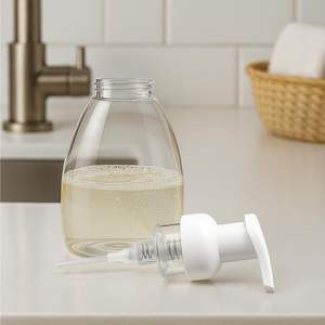 Botella Dispensadora de Jabón Espumoso PET con Bomba, Impresa con Serigrafía, para Jabón Líquido Castile de Dr. Bronner's, 8.5 Onzas, Hecho en China, para el Hogar - Product Image 3