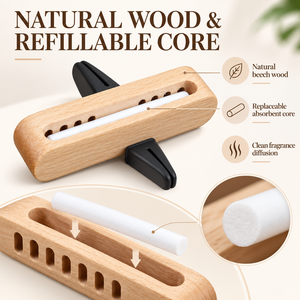 Penyegar Udara Mobil Aromaterapi Cairan Pewangi Kayu Custom, Penghilang Bau Mobil Organik, Diffuser Aroma Kayu - Product Image 5