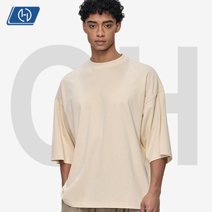 เสื้อยืดผู้ชาย 250 กรัม ผ้าฝ้าย 100% สไตล์อเมริกัน FOG วินเทจ ทรงบิ๊กเฟรม แขนทรงปีกค้างคาว หลวม สีสันสดใส ผ้าไม่ยับ ระบายอากาศได้ดี - Product Image 1