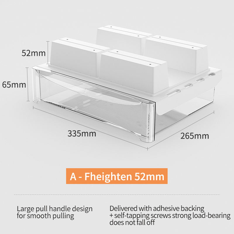 A, grand, rehaussé 52mm, clair