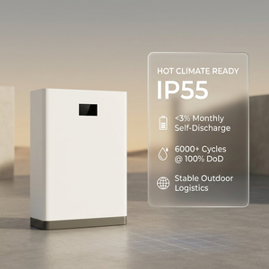 แบตเตอรี่สำรองไฟบ้านแบบ All-in-One 51.2V สำหรับ OEM/Private Label  แบบต่อพ่วงได้ ความจุ 5kWh 10kWh 15kWh พร้อมหน้าจอ LCD ระบบจัดการแบตเตอรี่ (BMS) รองรับ CAN, RS485  20 ภาษา รวมถึงภาษาอาหรับ รุ่น NEHC000 - Product Image 3