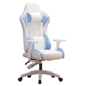 Silla de Juego para Deportes Electrónicos, Cuero Ultrafino, Respaldo Alto Ergonómico, Soporte Lumbar, Espuma de Alta Elasticidad, Altura Ajustable Moderna - Product Image 1