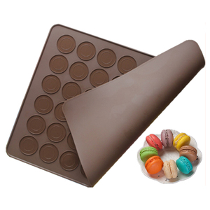 STOCK 062 Tapis en silicone à 48 cavités pour macarons, réutilisable, <span class=keywords><strong>moule</strong></span> à gâteau DIY - Product Image 3