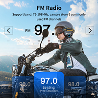 Casque d'intercom Bluetooth Fodsports FX7 2000M pour 10 motards, casque d'intercom pour moto, casque d'intercom en maille