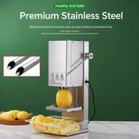Coupe-pommes de terre électrique en spirale, trancheuse à pommes de terre Tornado, machine à frites torsadées, acier inoxydable, réglable automatiquement de 3 à 10 mm