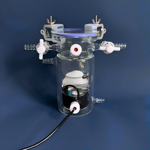 Reaktor Fotokatalitik Kaca Kuarsa yang Dapat Disesuaikan dengan Kontrol Suhu untuk Produksi H2/O2, Pengurangan CO2 & Fotodegradasi - Product Image 2