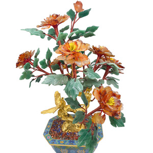 <span class=keywords><strong>ต้น</strong></span>บอนไซดอกโบนไซหยกธรรมชาติขนาดใหญ่ - Product Image 1