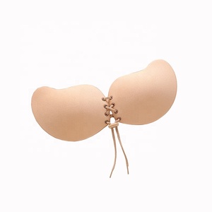 Sujetador Invisible sin Tirantes de Silicona para Vestido de Novia, Pegatina EN EL <span class=keywords><strong>Pecho</strong></span> con Cordón y Sujetador Adhesivo de Color de Mango, Accesorio para Vestido de Novia, 1 Unidad - Product Image 6