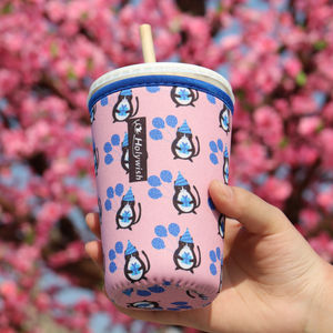 غطاء عازل من النيوبرين قابل لإعادة الاستخدام لأكواب القهوة المثلجة 3 أحجام أكمام قهوة للمشروبات الساخنة المثلجة مبرد المشروبات الباردة - Product Image 4