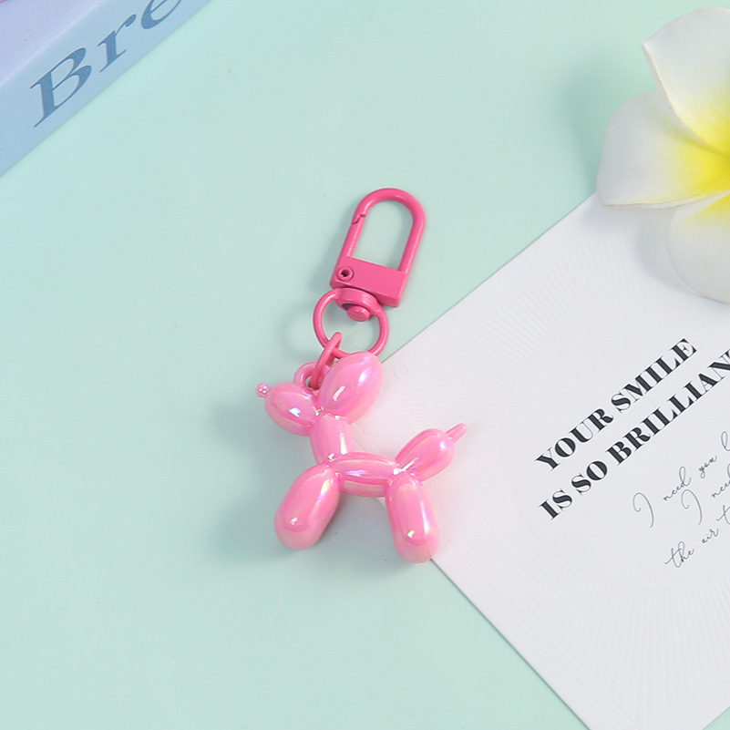 [Rose Red] Small Laser Balloon Dog + Door Buckle
