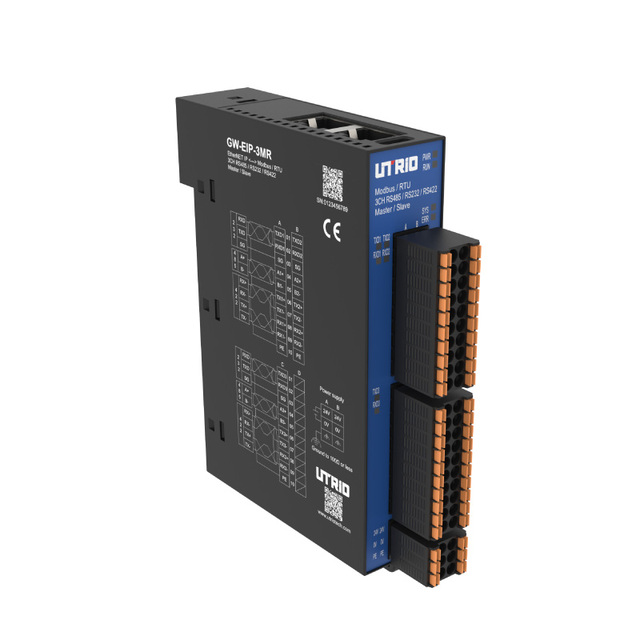 Protocol Gateway EtherNET/IP to RS485/RS232/RS422 Modbus RTU Protocol Converter Module Data Converter