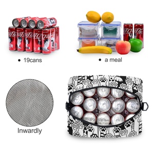 Top Design Wholesale Cool Bag Custom Print Insulated Large Lunch Bag Cooler for Picnic Travel Office - Product Image 4