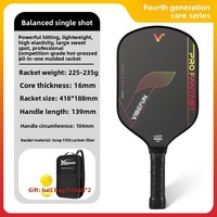 Nouvelle conception, vente chaude : Ensemble de raquettes de pickleball en fibre de carbone T700, avec noyau GEN4 pressé à chaud et tissu de haute qualité.