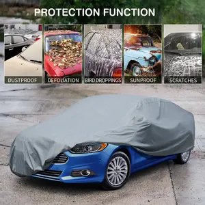 Easepal Hot Sale Wasserdichte Universal Auto Auto abdeckungen Atmungsaktives Custom Logo Universal Outdoor Full Car Cover