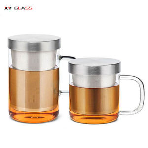 Durevole progettato arrivo borosilicato forno cassetta di sicurezza di vetro colino da tè infusore <span class=keywords><strong>tazza</strong></span> - Product Image 1
