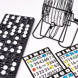 Juego completo de <span class=keywords><strong>bingo</strong></span> | Jaula de metal duradera y 75 bolas | Perfecto para fiestas y reuniones Juegos de beber - Product Image 3