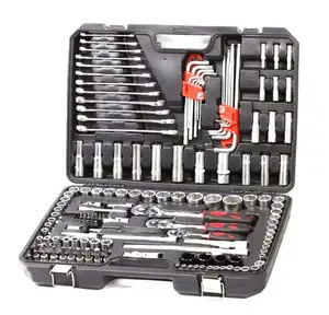 KAFUWELL-herramientas profesionales de diferentes tamaños, Kit de herramientas de llave de tubo, 82 Uds.