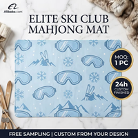 Tuiles de Mahjong Américain Portables en Acrylique Double Couche, Assortiment de Couleurs, Jeu de Société Manuel d'Extérieur pour Divertissement