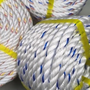 เชือกโพลีโพรพิลีน PP Poly Danline ขนาด 8 มม. เชือกโพลีโพรพิลีนสำหรับงานทางทะเลขนาด 32 มม. 40 มม. เชือกโพลีโพรพิลีนแบบม้วนชนิดเส้นใยเดี่ยวชนิดบิดเกลียวสำหรับงานลอยน้ำ - Product Image 1