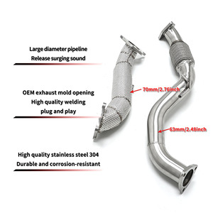 Modification de l'échappement de performance pour <span class=keywords><strong>Honda</strong></span> <span class=keywords><strong>Civic</strong></span> <span class=keywords><strong>TYPE</strong></span>-<span class=keywords><strong>R</strong></span> FL5 2.0T 1.5T 2021-2024 avec tuyau avant isolé - Product Image 2