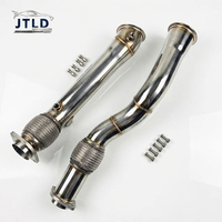 Premium SUS304 Edelstahl Spiegelpoliertes Auspuff-Downpipe Racing-Krümmer für BMW F97 X3M F98 X4M S58 3.0T 2019-2026