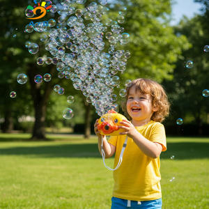 ألعاب كاميرا فقاعات كهربائية للأطفال على شكل ضفدع كرتوني لطيف وبطة صفراء للعب في الهواء الطلق والتعليم - Product Image 5