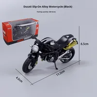 Moto Moulée Sous Pression Yamaha R6 1:18, Modèle de Bureau, Jouet de Simulation pour Décoration de Voiture et Collection de Véhicules Tout-Terrain