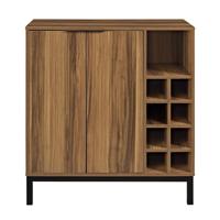 Meuble Bar Moderne de Luxe en Bois avec Éclairage LED et Acier Inoxydable pour Présentation de Spiritueux et de Vins – Mobilier de Maison