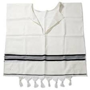 Cotton & Polyester Casual Autumn Breathable Plain <b>White</b> Tzitzit - Product Image 3