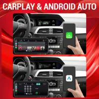 Autoradio Android 14 8,8 pouces pour Mercedes Benz Classe C W204 S204 2011-2015, BT Carplay, Qualcomm Snapdragon 680, écran d'unité principale