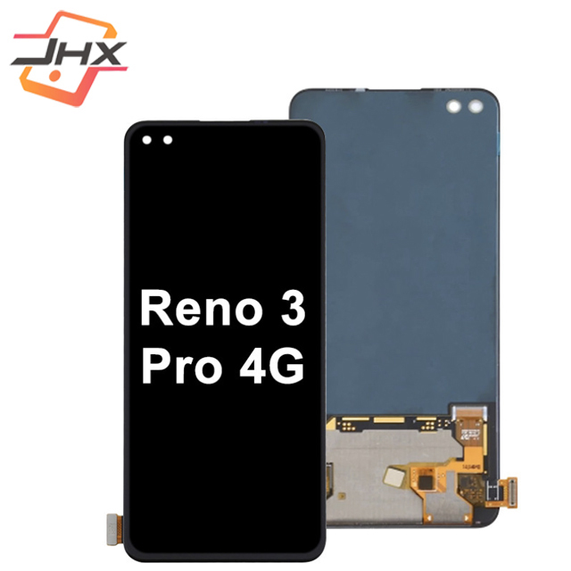 Original AMOLED for Reno 3 Pro 4G LCD Display Touch Screen Digitizer Assembly Replacement for Reno3 Pro CPH2035 CPH2037 CPH2036