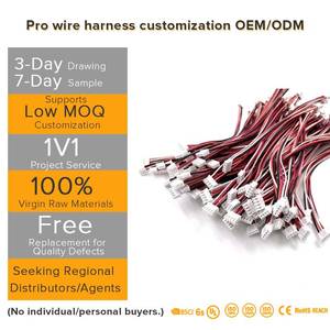 สายเคเบิลประกอบแบบ ODM OEM ตามสั่ง หัวต่อ JST Molex Dupont ระยะห่าง MX1.25 แบบ 2 3 4 5 6 ขา ตัวเมีย สำหรับเครื่องใช้ไฟฟ้าภายในบ้านและงานเดินสายไฟฟ้า - Product Image 1