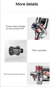 Nuevo Diseño, Aspiradora Inalámbrica Portátil, Potente y Recargable para Coche, Hogar y Pelo de Mascotas - Product Image 3