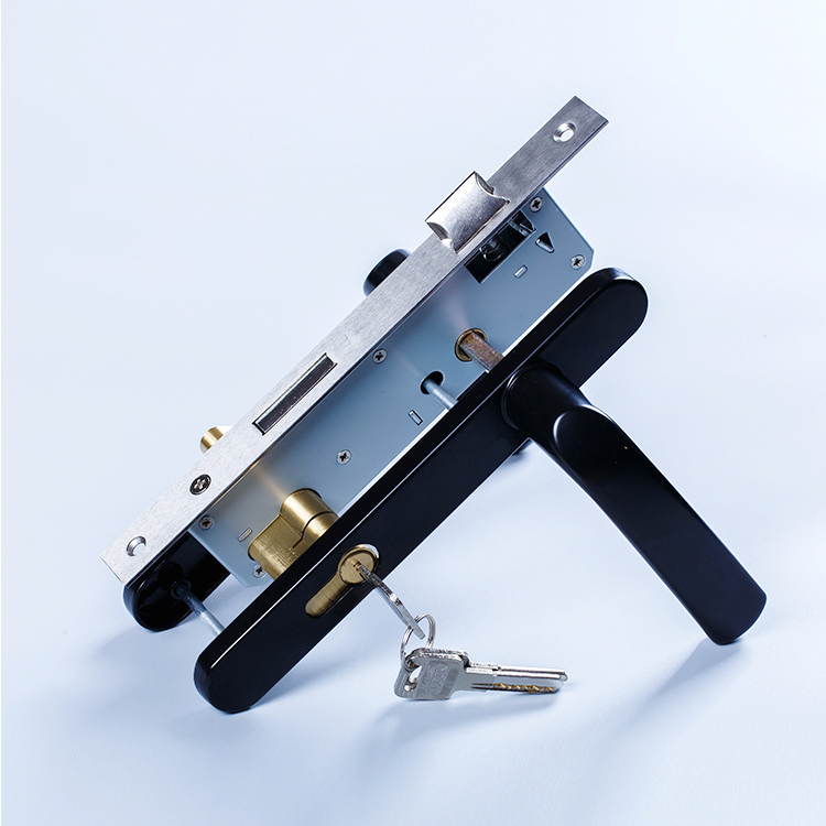 Дверной замок комплект LH-DMS03 НПВХ или алюминиевый профиль