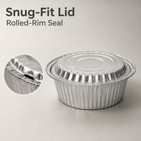 Pot en aluminium, 750 ml, résistant au four, qualité alimentaire, pour soupes, nouilles, plats à emporter, vente directe d'usine, produit très demandé