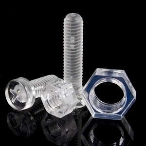 Vis en acrylique M3 M4 M5 M6, tête ronde en <span class=keywords><strong>plastique</strong></span> transparent, empreinte cruciforme, filetage fin, <span class=keywords><strong>boulon</strong></span> pour norme DIN - Product Image 3