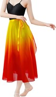 Jupe longue de ballet Bestdance en mousseline de soie, jupe de danse, jupes de gymnastique pour femmes et filles