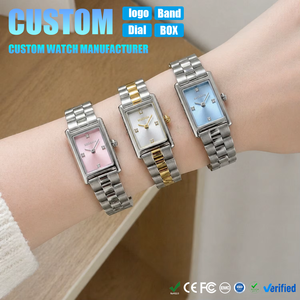 <span class=keywords><strong>Orologio</strong></span> da <span class=keywords><strong>Donna</strong></span> di Lusso Personalizzabile con Logo, Bracciale con Movimento Giapponese, Design Semplice e Alla Moda, in Acciaio Inossidabile <span class=keywords><strong>Oro</strong></span> <span class=keywords><strong>Rosa</strong></span>, Quadrante Quadrato, al Quarzo, Impermeabile - Product Image 1