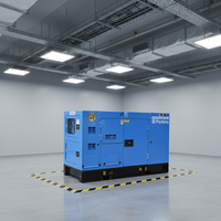 Generador Diésel Silencioso Monofásico de 30Kw-100Kw con ATS, 70Kw, 80kw, 90kw, Motor Diésel Insonorizado