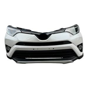 Parachoques delantero de calidad Original para <span class=keywords><strong>Toyota</strong></span> <span class=keywords><strong>RAV4</strong></span> 2019, parachoques delantero con faros para piezas de coche <span class=keywords><strong>RAV4</strong></span>, accesorios para carrocería de coche - Product Image 1