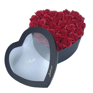 Nhà Máy Trực Tiếp Biểu Tượng Tùy Chỉnh Chất Lượng Cao Trong Suốt PVC Cửa Sổ Flap Hoa Hộp Giấy Ramadan Sô Cô La Hộp Quà Tặng Bao Bì Hộp - Product Image 1