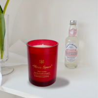 Bougie parfumée artisanale de luxe en cire de soja, vente en gros, marque privée, aromathérapie, décoration d'intérieur, coffret cadeau, emballages, bougies parfumées de Noël