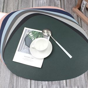 Wipeable Pu Leather Place Household Mats <b>for</b> Kitchen Dining <b>Table</b> Non-Slip Easy Clean <b>Placemat</b> - Product Image 5
