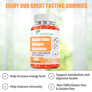 Gomitas de Vinagre de Sidra de Manzana Pura a Precio Reducido, Ayuda con la Desintoxicación, Suplemento de Vitaminas, Apoyo para el Control del Peso, Gomitas Dulces - Product Image 2