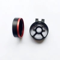 Service de fraisage sur mesure de pièces en aluminium de précision, embout anodisé bicolore usiné CNC pour rotors