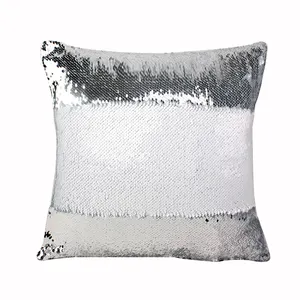 Fun Flip Sequins Throw Pillow Cover Custom Sublimation Home Decoration Pillow Sequin Cushion